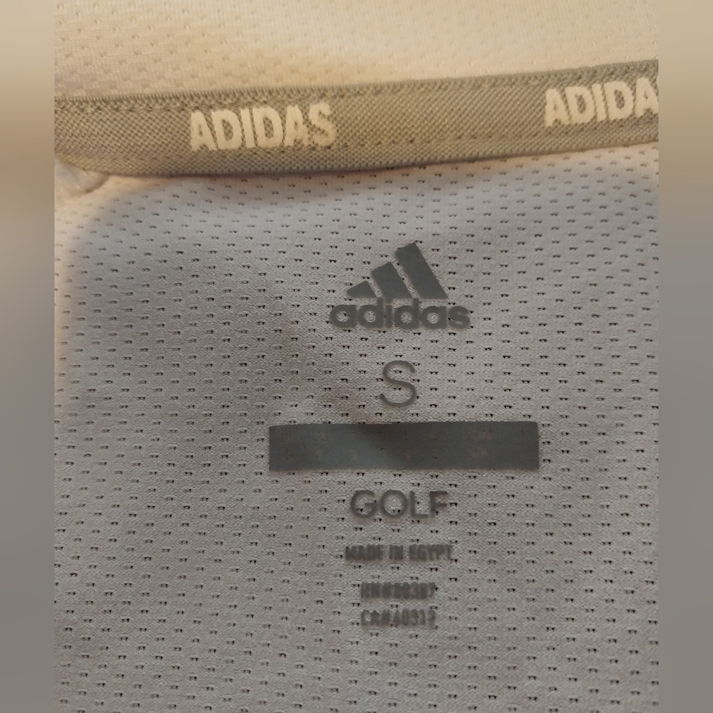 Reebok Gray and Adidas White Quarter-Zip Pullover sz S - Picture 13 of 14